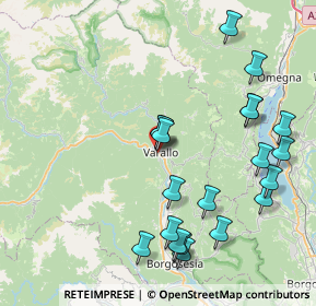 Mappa Piazza Garibaldi, 13019 Varallo VC, Italia (8.847)