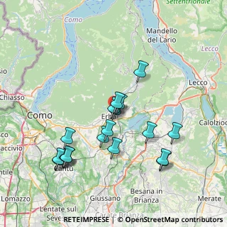 Mappa Via Massimo D'Azeglio, 22036 Erba CO, Italia (7.32333)