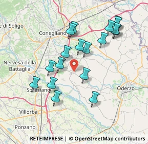 Mappa Via Str. Vecchia, 31028 Vazzola TV, Italia (7.27667)