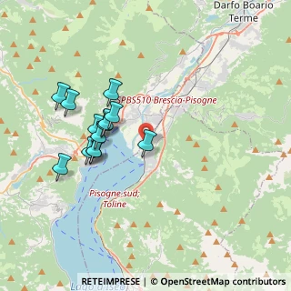Mappa Via Giacomo Puccini, 25055 Pisogne BS, Italia (3.40538)