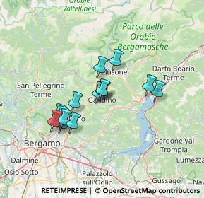 Mappa Via Custoza, 24024 Gandino BG, Italia (11.23071)