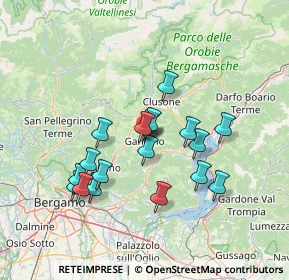 Mappa Via Custoza, 24024 Gandino BG, Italia (12.34111)