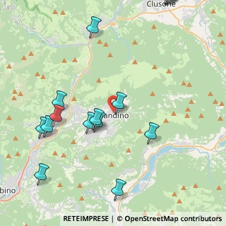 Mappa Via Custoza, 24024 Gandino BG, Italia (5.46063)