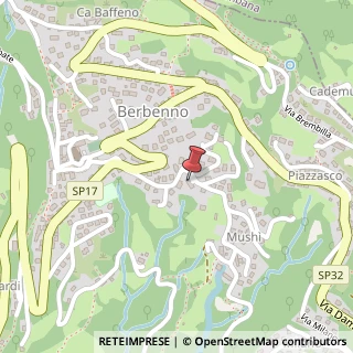Mappa Via Europa, 22, 24030 Berbenno, Bergamo (Lombardia)