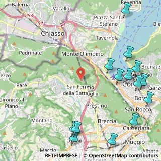 Mappa Via Bronno, 22020 San Fermo della Battaglia CO, Italia (3.02714)