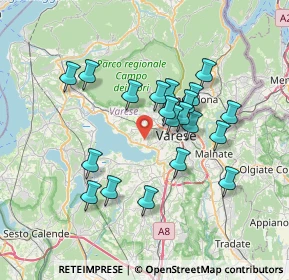 Mappa Via S. Carlo, 21100 Varese VA, Italia (6.2735)