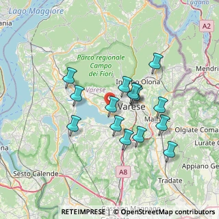 Mappa Via S. Carlo, 21100 Varese VA, Italia (6.01133)