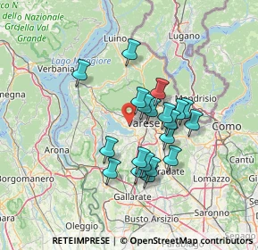 Mappa Via S. Carlo, 21100 Varese VA, Italia (11.199)