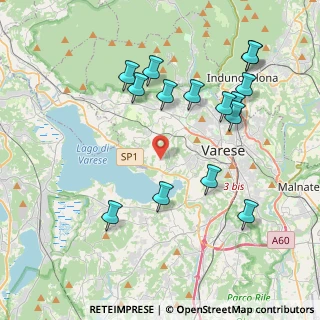 Mappa Via S. Carlo, 21100 Varese VA, Italia (4.23867)