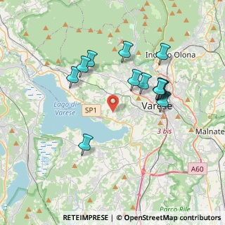 Mappa Via S. Carlo, 21100 Varese VA, Italia (3.52)