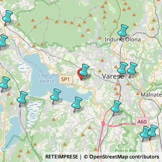 Mappa Via S. Carlo, 21100 Varese VA, Italia (6.21231)