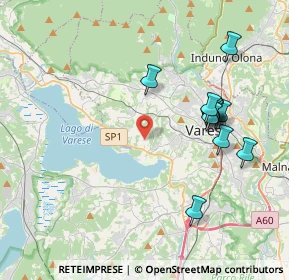 Mappa Via S. Carlo, 21100 Varese VA, Italia (3.90833)