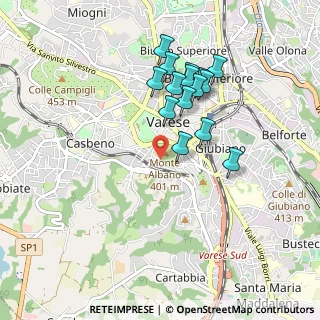 Mappa Via Carlo Frattini, 21100 Varese VA, Italia (0.822)
