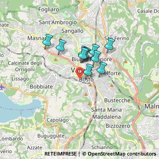 Mappa Via Carlo Frattini, 21100 Varese VA, Italia (1.22364)
