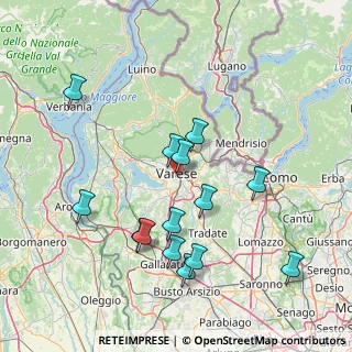 Mappa Via Carlo Frattini, 21100 Varese VA, Italia (15.41)