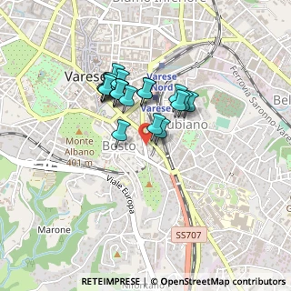 Mappa Viale S. Pedrino, 21100 Varese VA, Italia (0.332)