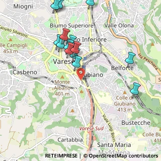 Mappa Viale S. Pedrino, 21100 Varese VA, Italia (1.14067)