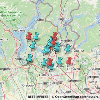 Mappa Viale S. Pedrino, 21100 Varese VA, Italia (9.99632)