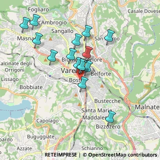 Mappa Viale S. Pedrino, 21100 Varese VA, Italia (1.68333)