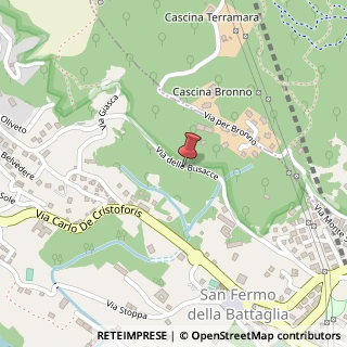 Mappa Via delle busacce 1/b, 22020 San Fermo della Battaglia, Como (Lombardia)