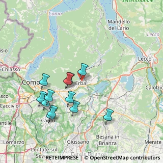 Mappa Corso B. Bartesaghi, 22036 Erba CO, Italia (7.60667)
