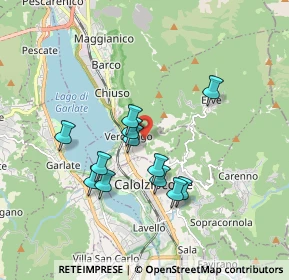 Mappa Via Fredda, 23808 Vercurago LC, Italia (1.53333)