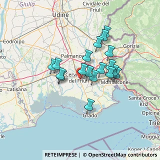 Mappa Via Primo Carnera, 33052 Cervignano del Friuli UD, Italia (10.94)