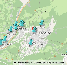 Mappa Via Alberto Da Giussano, 24026 Cazzano Sant'Andrea BG, Italia (2.54083)