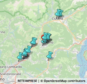 Mappa Via Alberto Da Giussano, 24026 Cazzano Sant'Andrea BG, Italia (5.68412)