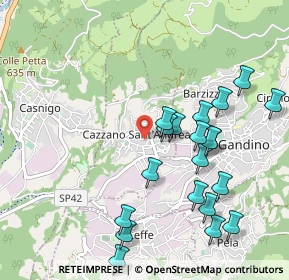 Mappa Via Alberto Da Giussano, 24026 Cazzano Sant'Andrea BG, Italia (1.0645)