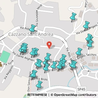 Mappa Via Alberto Da Giussano, 24026 Cazzano Sant'Andrea BG, Italia (0.14483)