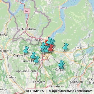 Mappa Viale Massenzio Masia, 22100 Como CO, Italia (4.76714)
