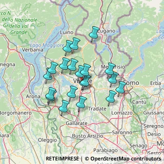 Mappa Via Metastasio, 21100 Varese VA, Italia (11.132)