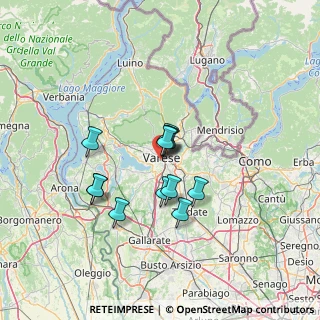 Mappa Via Metastasio, 21100 Varese VA, Italia (9.96083)