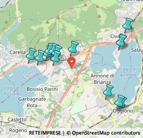 Mappa Via Marco D'Oggiono, 23867 Suello LC, Italia (2.07857)