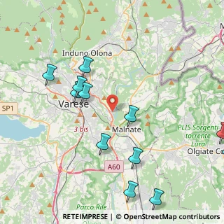 Mappa Via Ca' Bassa, 21100 Varese VA, Italia (5.0075)