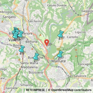 Mappa Via Ca' Bassa, 21100 Varese VA, Italia (2.73583)