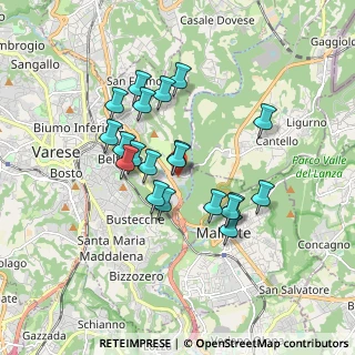 Mappa Via Ca' Bassa, 21100 Varese VA, Italia (1.474)