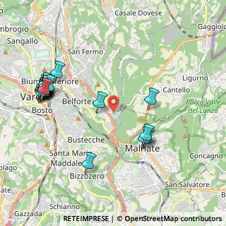 Mappa Via Ca' Bassa, 21100 Varese VA, Italia (2.4095)