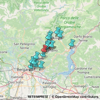 Mappa Gandino, 24024 Gandino BG, Italia (9.98176)