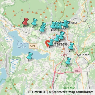 Mappa Via Eleonora Duse, 21100 Varese VA, Italia (3.50647)