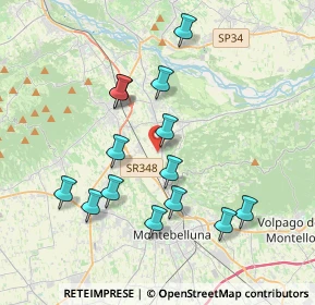 Mappa Via del Cristo, 31044 Montebelluna TV, Italia (3.645)