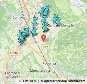 Mappa Via del Cristo, 31044 Montebelluna TV, Italia (1.6765)