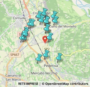 Mappa Via del Cristo, 31044 Montebelluna TV, Italia (1.631)