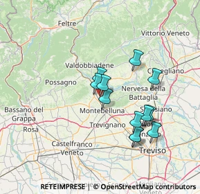 Mappa Via del Cristo, 31044 Montebelluna TV, Italia (11.95667)