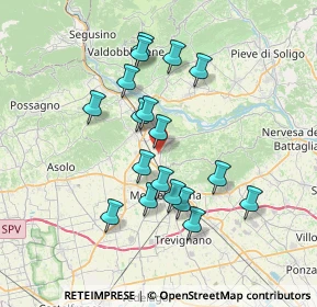 Mappa Via del Cristo, 31044 Montebelluna TV, Italia (6.39944)