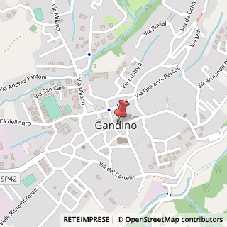 Mappa Piazza Vittorio Veneto, 9, 24024 Gandino, Bergamo (Lombardia)