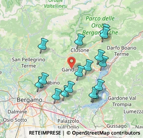 Mappa Piazza Vittorio Veneto, 24024 Gandino BG, Italia (13.91563)