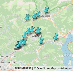 Mappa 24024 Gandino BG, Italia (6.58)