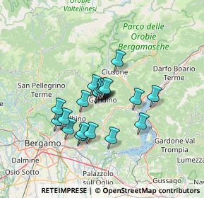 Mappa 24024 Gandino BG, Italia (9.7725)